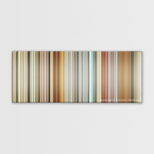 This Is England color palette canvas print: thousands of thin vertical stripes of color