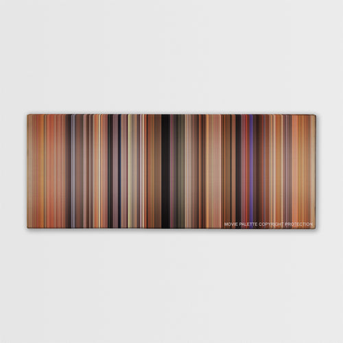 There's Something About Mary color palette canvas print: thousands of thin vertical stripes of color