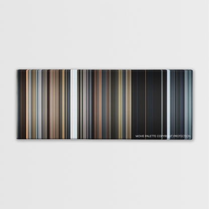 The 5th Wave color palette canvas print: thousands of thin vertical stripes of color