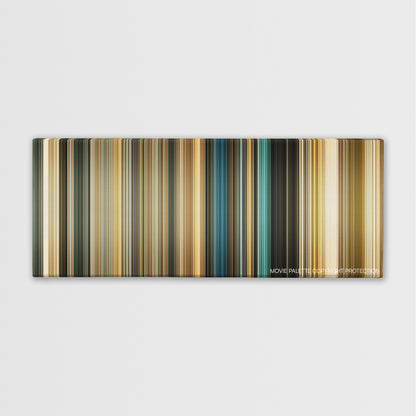 Faster color palette canvas print: thousands of thin vertical stripes of color