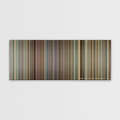 Deja Vu color palette canvas print: thousands of thin vertical stripes of color