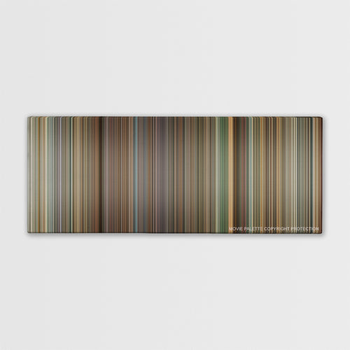 Deja Vu color palette canvas print: thousands of thin vertical stripes of color