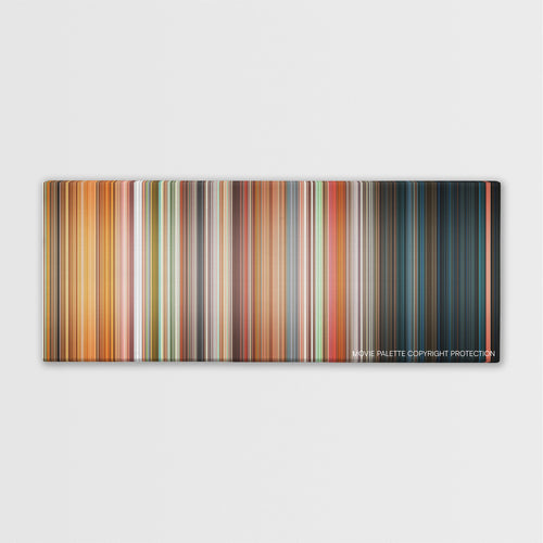 Friday color palette canvas print: thousands of thin vertical stripes of color