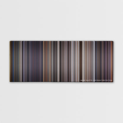 Con Air color palette canvas print: thousands of thin vertical stripes of color