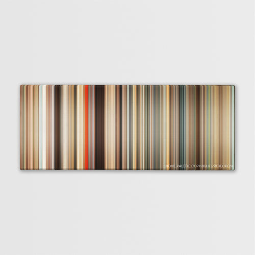 Gifted color palette canvas print: thousands of thin vertical stripes of color