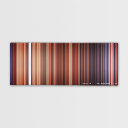 Shanghai Knights color palette canvas print: thousands of thin vertical stripes of color