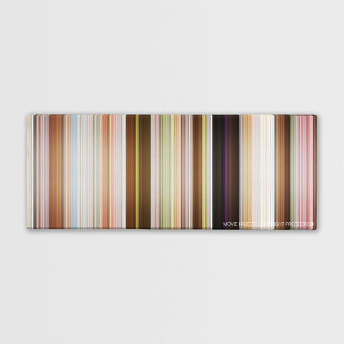 Vacation color palette canvas print: thousands of thin vertical stripes of color