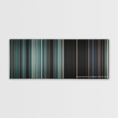 The Autopsy of Jane Doe color palette canvas print: thousands of thin vertical stripes of color