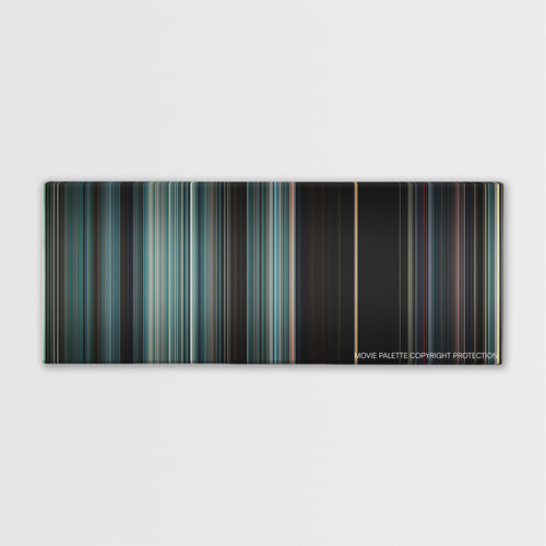 The Autopsy of Jane Doe color palette canvas print: thousands of thin vertical stripes of color
