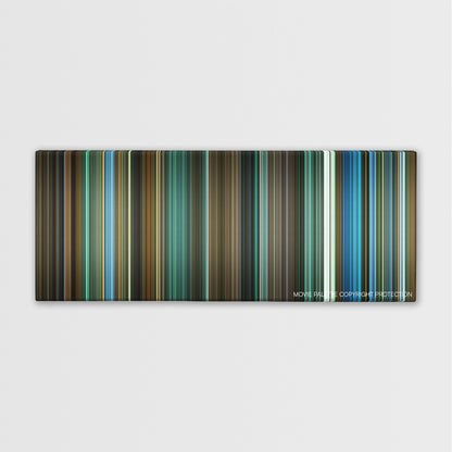 Attack the Block color palette canvas print: thousands of thin vertical stripes of color