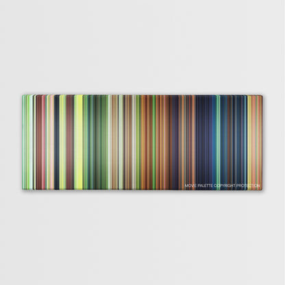 Epic color palette canvas print: thousands of thin vertical stripes of color