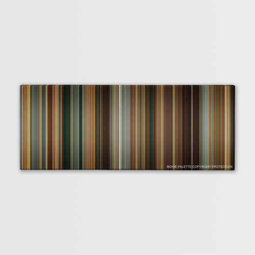 The Dictator color palette canvas print: thousands of thin vertical stripes of color