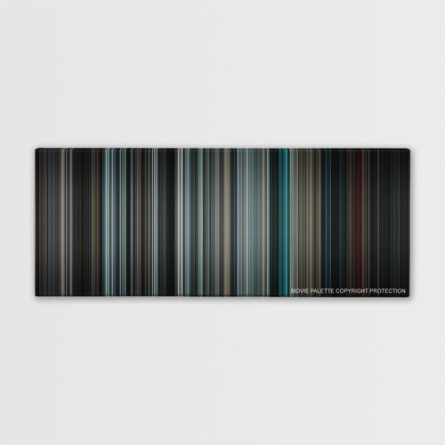 Insidious color palette canvas print: thousands of thin vertical stripes of color