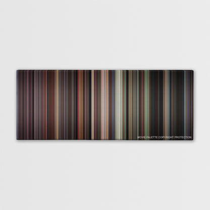 Donnie Brasco color palette canvas print: thousands of thin vertical stripes of color