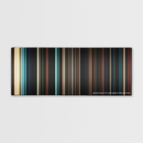 Fright Night color palette canvas print: thousands of thin vertical stripes of color