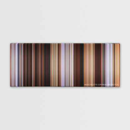 Just Like Heaven color palette canvas print: thousands of thin vertical stripes of color