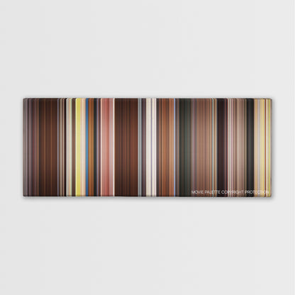 Movie 43 color palette canvas print: thousands of thin vertical stripes of color
