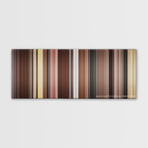 Movie 43 color palette canvas print: thousands of thin vertical stripes of color