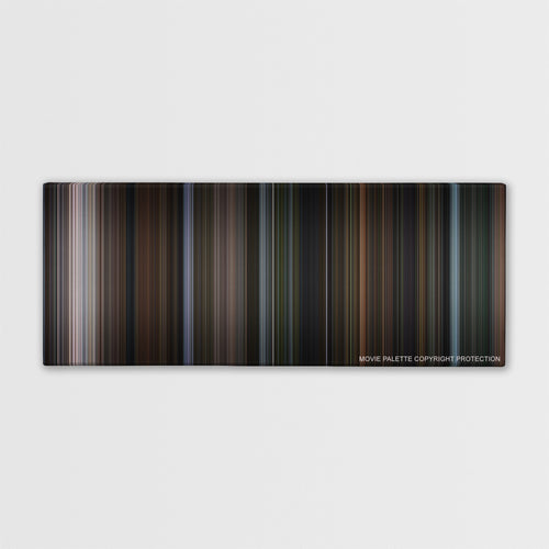 Bird Box color palette canvas print: thousands of thin vertical stripes of color