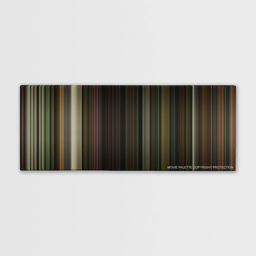 The Nice Guys color palette canvas print: thousands of thin vertical stripes of color