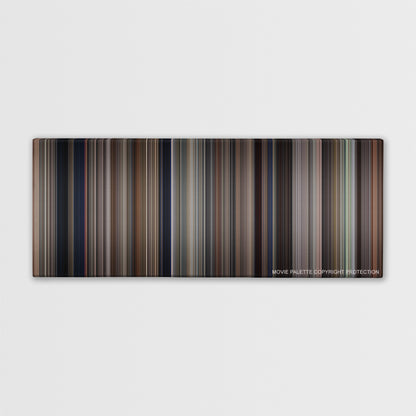 The Untouchables color palette canvas print: thousands of thin vertical stripes of color