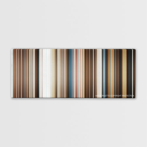 Downsizing color palette canvas print: thousands of thin vertical stripes of color