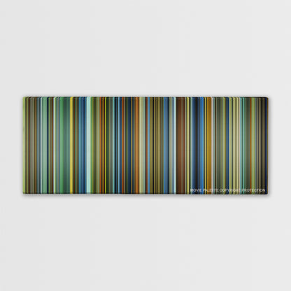 Contagion color palette canvas print: thousands of thin vertical stripes of color