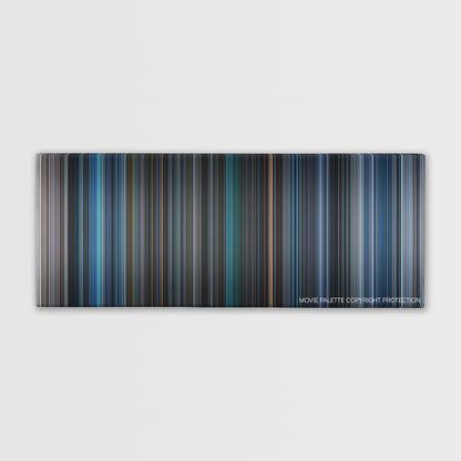 Sphere color palette canvas print: thousands of thin vertical stripes of color