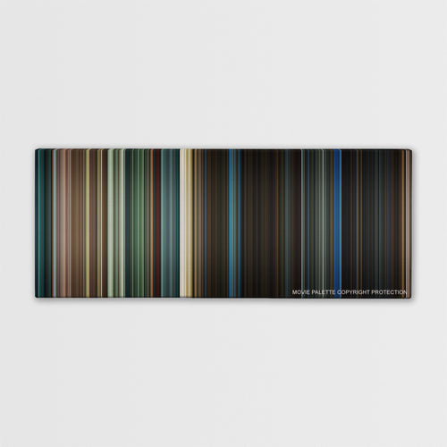 Jurassic World: Fallen Kingdom color palette canvas print: thousands of thin vertical stripes of color
