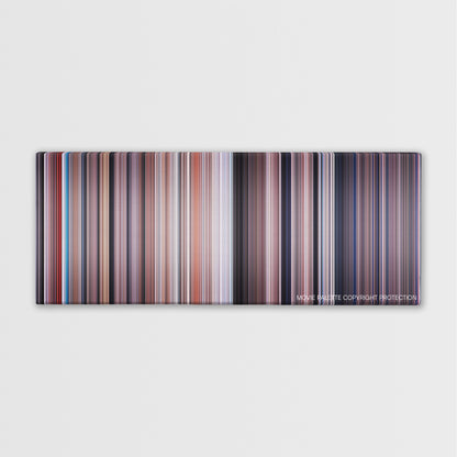 You Only Live Twice color palette canvas print: thousands of thin vertical stripes of color