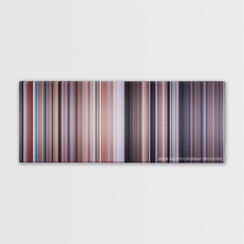You Only Live Twice color palette canvas print: thousands of thin vertical stripes of color