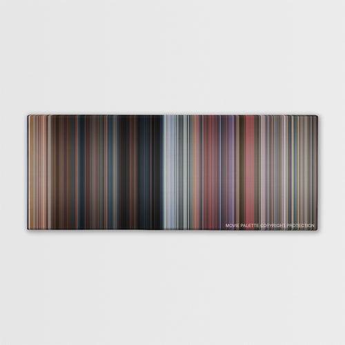 Death Proof color palette canvas print: thousands of thin vertical stripes of color