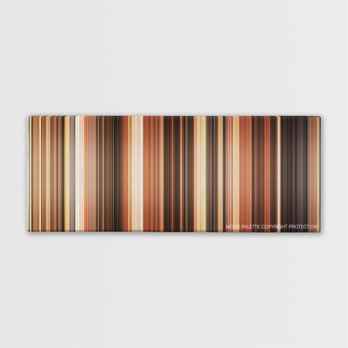 The Ladykillers color palette canvas print: thousands of thin vertical stripes of color