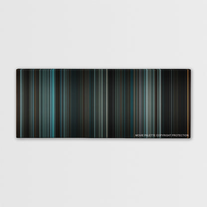 Law Abiding Citizen color palette canvas print: thousands of thin vertical stripes of color