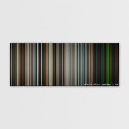 Zero Dark Thirty color palette canvas print: thousands of thin vertical stripes of color