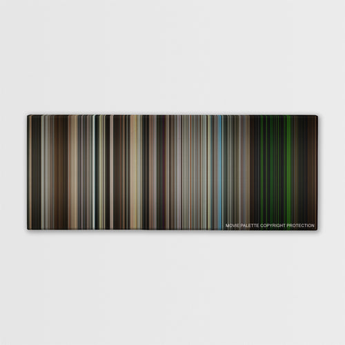 Zero Dark Thirty color palette canvas print: thousands of thin vertical stripes of color
