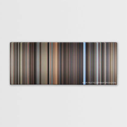 The Conversation color palette canvas print: thousands of thin vertical stripes of color