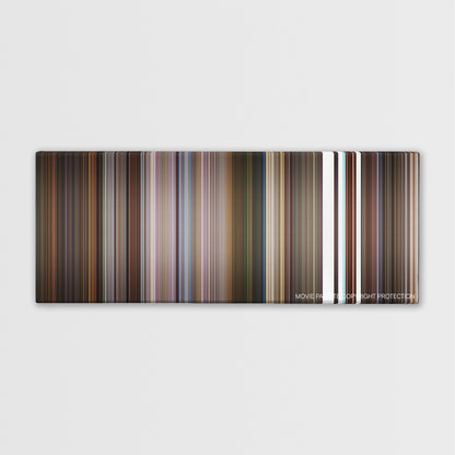 Little Nicky color palette canvas print: thousands of thin vertical stripes of color