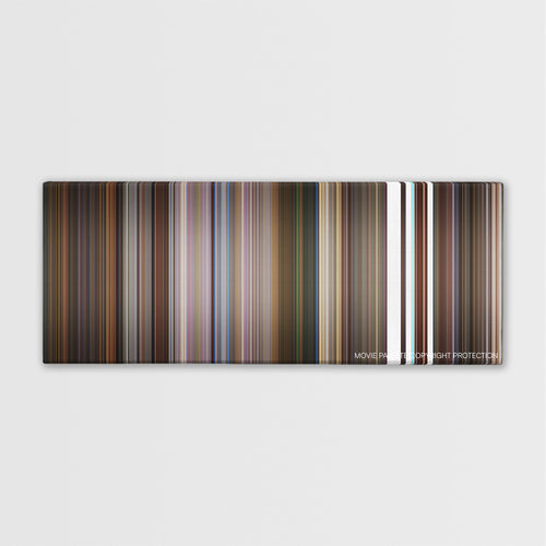 Little Nicky color palette canvas print: thousands of thin vertical stripes of color