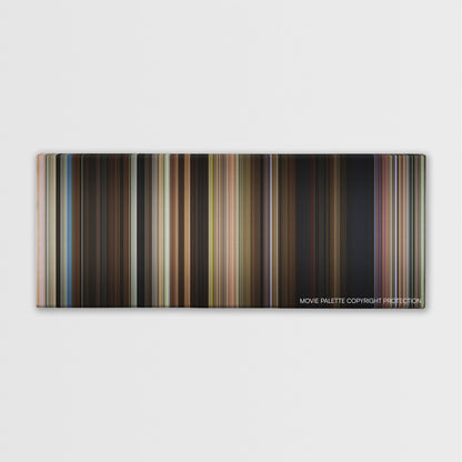 Alpha Dog color palette canvas print: thousands of thin vertical stripes of color