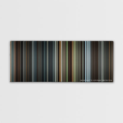 Snow White and the Huntsman color palette canvas print: thousands of thin vertical stripes of color