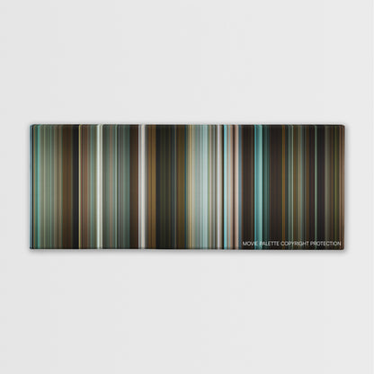 The Rum Diary color palette canvas print: thousands of thin vertical stripes of color
