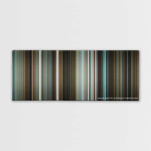 The Rum Diary color palette canvas print: thousands of thin vertical stripes of color