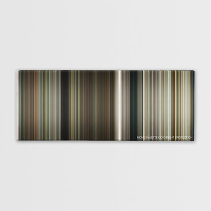 Deliverance color palette canvas print: thousands of thin vertical stripes of color