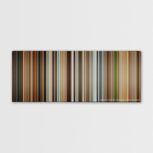 Kingsman: The Golden Circle color palette canvas print: thousands of thin vertical stripes of color
