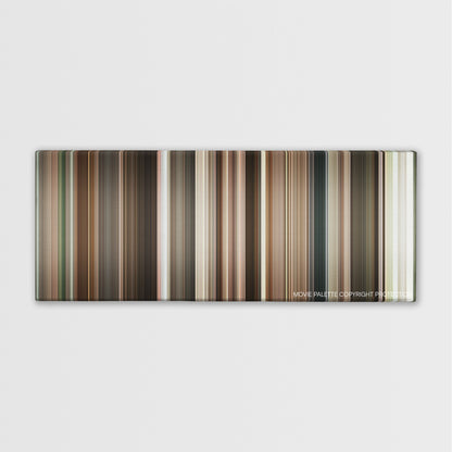 A Dangerous Method color palette canvas print: thousands of thin vertical stripes of color