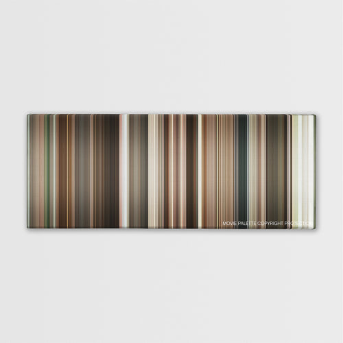 A Dangerous Method color palette canvas print: thousands of thin vertical stripes of color