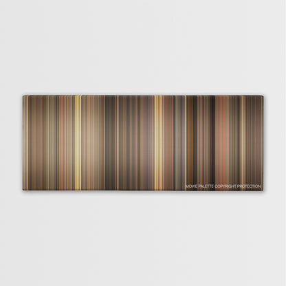 Fences color palette canvas print: thousands of thin vertical stripes of color