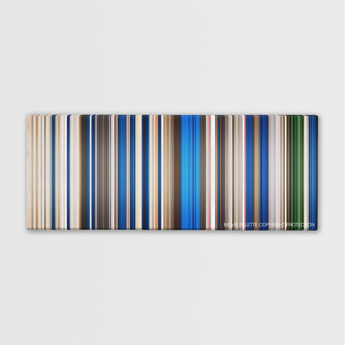Paranormal Activity 2 color palette canvas print: thousands of thin vertical stripes of color