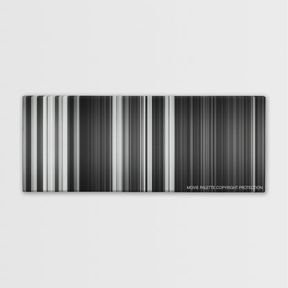 Frankenweenie color palette canvas print: thousands of thin vertical stripes of color
